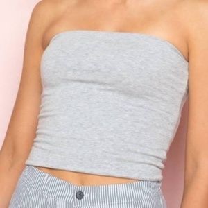 Grey Brandy Melville Tube Top